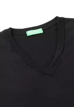 Джемпер V-NECK United Colors of Benetton, черный