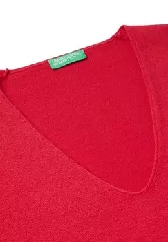 Джемпер V NECK United Colors of Benetton, красный