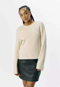 Джемпер VERZIERTER Object, молочный