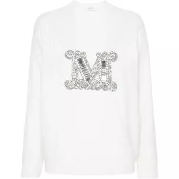 Джемпер Vicolo с круглым вырезом и прямым подолом MaxMara, белый