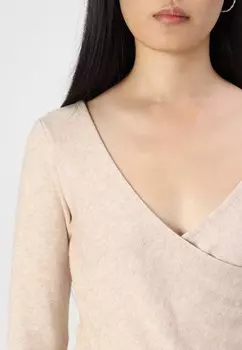 Джемпер VIKARIA WRAP VILA, бежевый