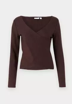 Джемпер VIKARIA WRAP VILA, коричневый