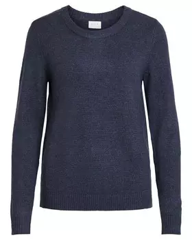 Джемпер VILA однотонный, черный