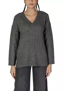 Джемпер VILA свободного кроя, серый