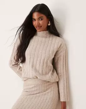 Джемпер Vila в рубчик, кремовый