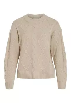 Джемпер VILOU O-NECK CABLE NOOS VILA, песочный