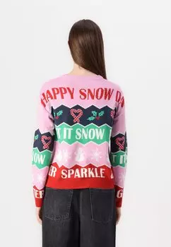 Джемпер VISNOW CHRISTMAS VILA, фиолетовый