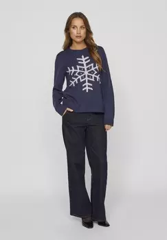 Джемпер VISNOWFLAKE LS CHRISTMAS VILA, темно-синий