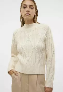 Джемпер VMBAILY HIGHNECK PULLOVER Vero Moda, бежевый
