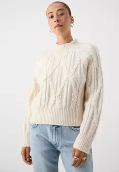 Джемпер VMBAILY HIGHNECK Vero Moda Petite, кремовый