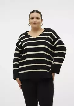 Джемпер VMCSABA VNECK Vero Moda Curve, черный