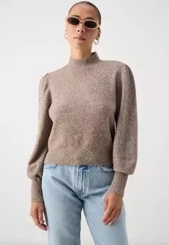 Джемпер VMDOFFY Vero Moda Petite, коричневый