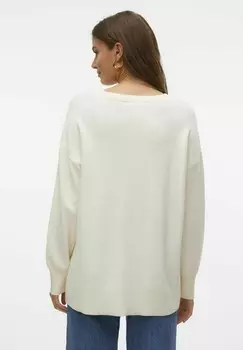 Джемпер VMNANCY O-NECK LONG Vero Moda, кремовый