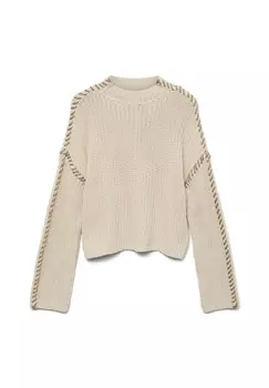 Джемпер VMNEWCREAM FUNNELNECK PULLOVER Vero Moda, кремовый