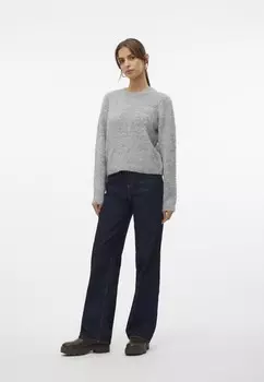 Джемпер VMNOVAH ONECK Vero Moda, цвет Mottled Grey