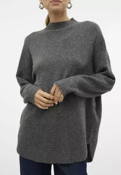 Джемпер VMPLAZA HIGHNCK Vero Moda, цвет Mottled Grey
