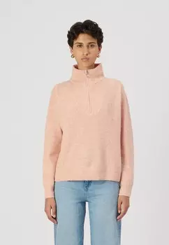 Джемпер VMPLAZA ZIPPER BLOUSE Vero Moda, светло-розовый