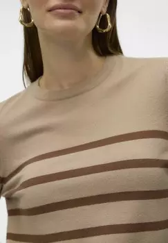 Джемпер VMSABA O NECK Vero Moda, бежевый