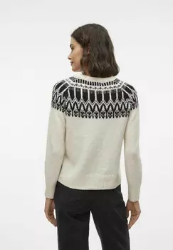 Джемпер VMSIMONE LS NORDIC GA REP BOO Vero Moda, белый