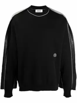 Джемпер в двух тонах AMBUSH, черный