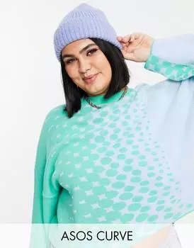 Джемпер в горошек ASOS DESIGN Curve