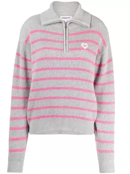 Джемпер в полоску CHOCOOLATE, серый