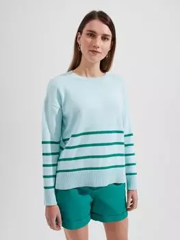 Джемпер в полоску Hobbs Lilia, синий Аруба