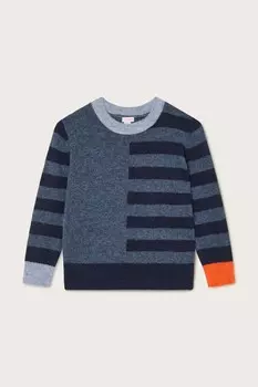 Джемпер в полоску и цветные блоки Monsoon, синий