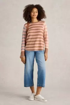 Джемпер в полоску Эмма White Stuff, розовый