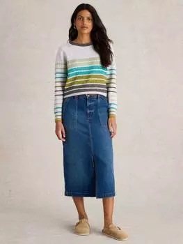 Джемпер в полоску от талии White Stuff, цвет Grey/Multi