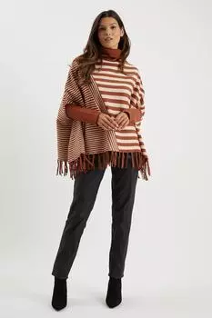 Джемпер в полоску с кисточками Wallis, оранжевый