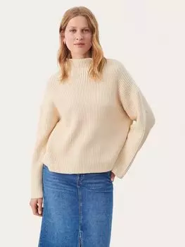 Джемпер в рубчик Angeline Part Two, уайтшапка серая