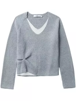 Джемпер в рубчик b+ab, серый