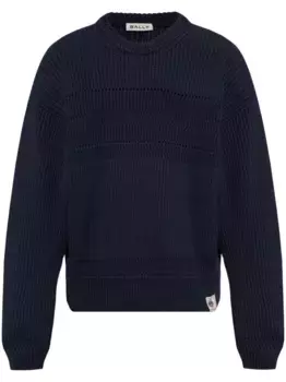 Джемпер в рубчик Bally, синий