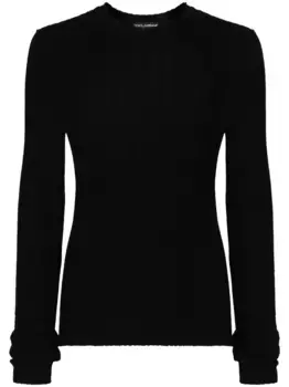 Джемпер в рубчик DOLCE & GABBANA, черный