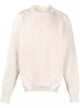 Джемпер в рубчик JIL SANDER, нейтральный