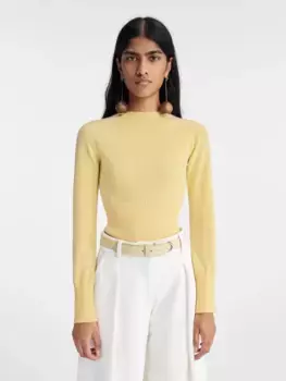 Джемпер в рубчик Ла Солья Jacquemus, светло-желтый