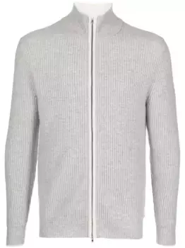 Джемпер в рубчик N.Peal, серый