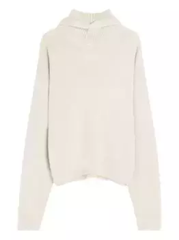 Джемпер в рубчик на пуговицах LEMAIRE, нейтральный