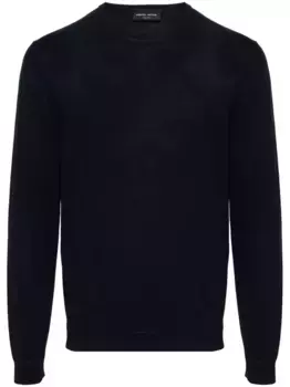 Джемпер в рубчик Roberto Collina, синий