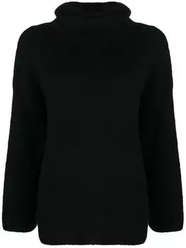 Джемпер в рубчик с высоким воротником Kristensen Du Nord, черный