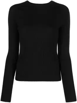 Джемпер в рубчик TOTEME, черный