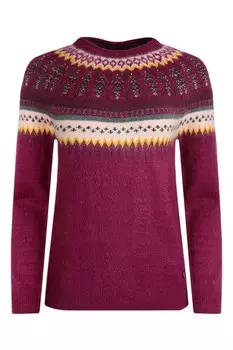 Джемпер в стиле фэр айл от Lowell eco Weird Fish, розовый