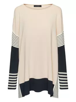 Джемпер в стиле колор-блок ELENA MIRO`, нейтральный