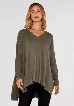 Джемпер WAFFLE OVERSIZED Apricot, хаки