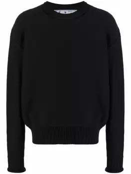 Джемпер Wave с круглым вырезом Off-White, черный