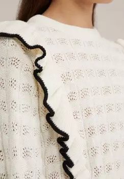 Джемпер WE Fashion, белый