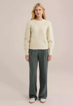 Джемпер WE Fashion, молочный