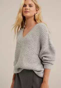 Джемпер WE Fashion, светло-серый