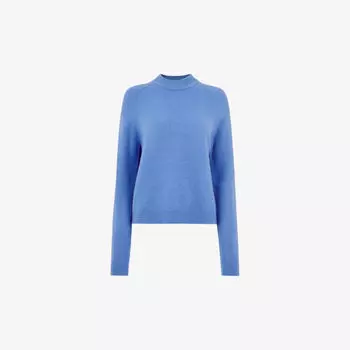 Джемпер Whistles с круглым вырезом и длинными рукавами, синий